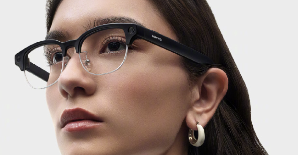 华为AI眼镜正式官宣，采用黑色半框设计